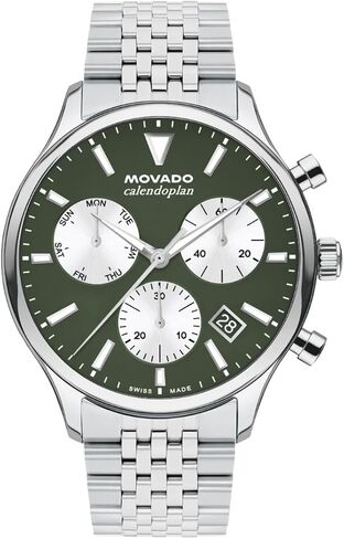 Movado Heritage Series Calendoplan Men’s Chronograph Watch, Swiss Quartz, 43mm in Saudi Arabia