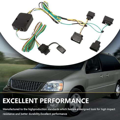 4 Pin Trailer Wiring Harness Kit 56329 Vehicle Custom for Freestar 2004-2007 Edge 2007-2010 Escape 2008-2012 MKX 2007-2010 Tribute 2008-2011 Mercury Mariner 2005-2011 in Saudi Arabia