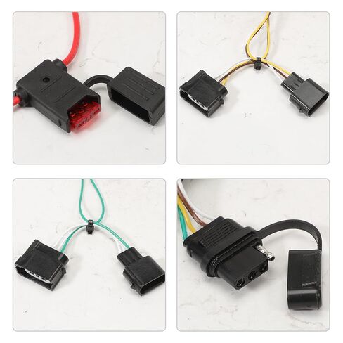 4 Pin Trailer Wiring Harness Kit 56329 Vehicle Custom for Freestar 2004-2007 Edge 2007-2010 Escape 2008-2012 MKX 2007-2010 Tribute 2008-2011 Mercury Mariner 2005-2011 in Saudi Arabia