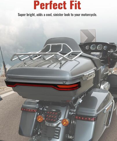 LED King Tour Pack Tail Light, 3 in1 LED Trunk Running Brake Turn Tail Lamp for Harley Touring Road Glide Street Glide Electra Glide Ultra Limited 2014-2025 Accessories in Saudi Arabia