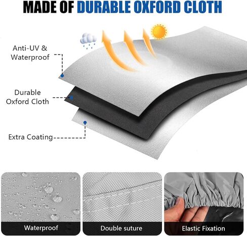 WSSROGY 4 Pack Tire Covers, Waterproof Anti-UV Tough Wheel Covers Protector for RV SUV Truck Trailer Camper, Fits Tire Diameters 26-28.75 inches, Gray in Saudi Arabia