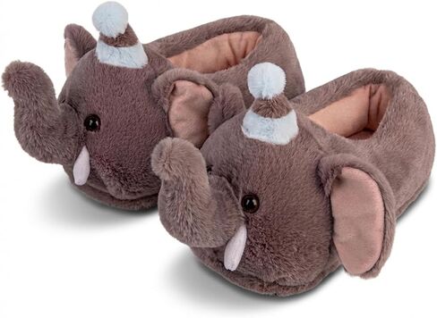 شباشب نسائية شباشب حيوانات البطريق اللطيفة شباشب فروي جديدة أحذية منزلية شتوية دافئة شباشب كرتونية للخروج (أزرق داكن، كبير) in Kuwait