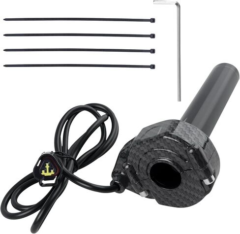 مجموعة مقبض الخانق من ألياف الكربون المقلد، أداة لف سريعة مع كابل، متوافقة مع الدراجة الترابية الكهربائية مقاس 7/8 بوصة Sur-Ron/Surron/Light Bee/Sur Ron S/Surron X/X160/X260 in Kuwait