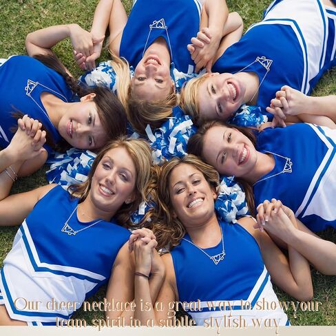 Unittype 30 Pcs Cheer Necklace Gifts Bulk Cheerleader Megaphone Necklace for Women Cheer Charms Megaphone Pendant Jewelry with Motivational Card and Opp Bags for Cheerleading Team Gifts in Saudi Arabia