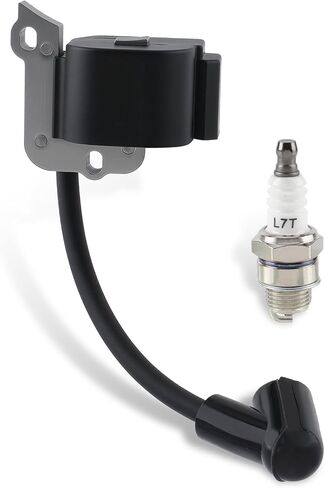 FS55 Ignition Coil 4140 400 1309 for Stihl FS38 FS55 2MIX Ignition Module Brushcutter Replace #4140 400 1311, 4140 400 1308 with Spark Plug in Saudi Arabia