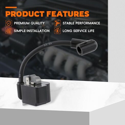 FS55 Ignition Coil 4140 400 1309 for Stihl FS38 FS55 2MIX Ignition Module Brushcutter Replace #4140 400 1311, 4140 400 1308 with Spark Plug in Saudi Arabia