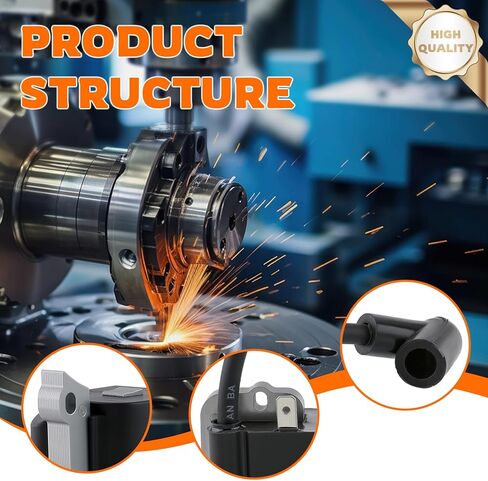 FS55 Ignition Coil 4140 400 1309 for Stihl FS38 FS55 2MIX Ignition Module Brushcutter Replace #4140 400 1311, 4140 400 1308 with Spark Plug in Saudi Arabia