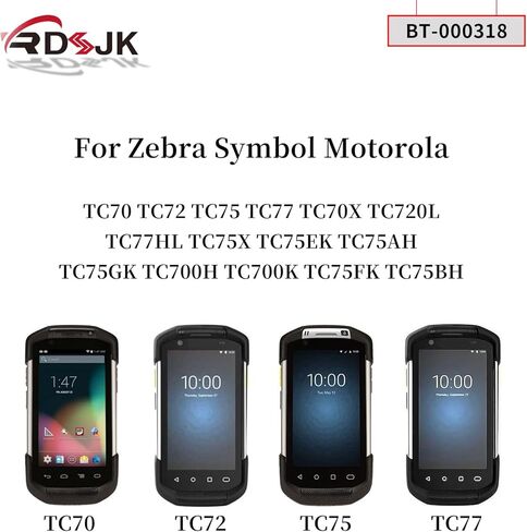 4-Pack BT-000318 TC77 Battery Replacement for Motorola Symbol Zebra TC70 TC72 TC75 TC55 TC70X TC700H TC700K TC720L TC75X TC75AH TC75EK TC75FK TC75GK TC75BH TC77HL Barcode Scanner BTRY-TC70X-46MA1-01 in Saudi Arabia