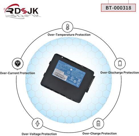 4-Pack BT-000318 TC77 Battery Replacement for Motorola Symbol Zebra TC70 TC72 TC75 TC55 TC70X TC700H TC700K TC720L TC75X TC75AH TC75EK TC75FK TC75GK TC75BH TC77HL Barcode Scanner BTRY-TC70X-46MA1-01 in Saudi Arabia