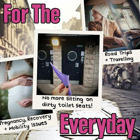 مبولة SHEWEE Extreme للإناث - صنع في المملكة المتحدة - جهاز تبول محمول وقابل لإعادة الاستخدام. المهرجانات، والتخييم، والسيارات، وأساسيات المشي لمسافات طويلة للنساء. حامل للتبول مع حقيبة حمل وأنبوب تمديد in Kuwait