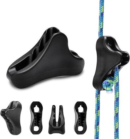 12 حزمة من شد الحبل الخفيف للغاية، حبل ضبط شد الحبل، حبل مشدود للخيام والأقمشة، معدات الظهر خفيفة الوزن باراكورد in Kuwait