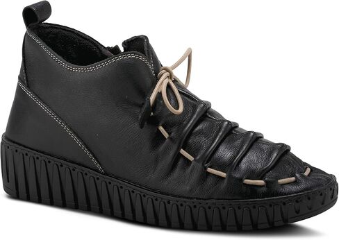 Spring Step Nespea Booties for Women - Waterproof Leather Women's Shoes with Zipper Closure - Western Ankle Boots for Women with Low Heel in Saudi Arabia