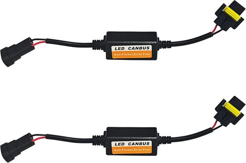 Car LED CAN Bus Decoder, H11 Load Resistor Turn Signal Harness Adapter, Anti-Flicker Error Decoder Resistor Universal for LED Headlight Tail Light Conversion Kit (H8/H9/H11, 2PCS) in Saudi Arabia