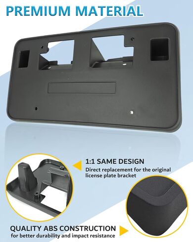 Front License Plate Frame for GMC Sierra 2500 HD 3500 HD 2024 2025 2026 Front Bumper License Plate Holder Mounting Bracket Cover Replace# 85650574 Partslink# GM1068257 in Saudi Arabia