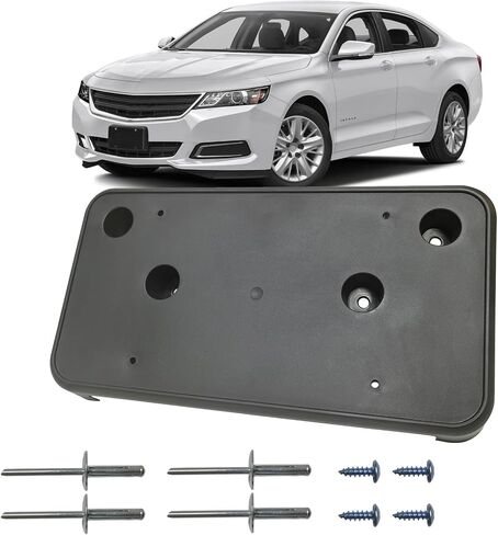 Front Bumper License Plate Frame Bracket Holder Fits for 2014-2020 Chevrolet Impala Replace GM1068146 22812521 in Saudi Arabia