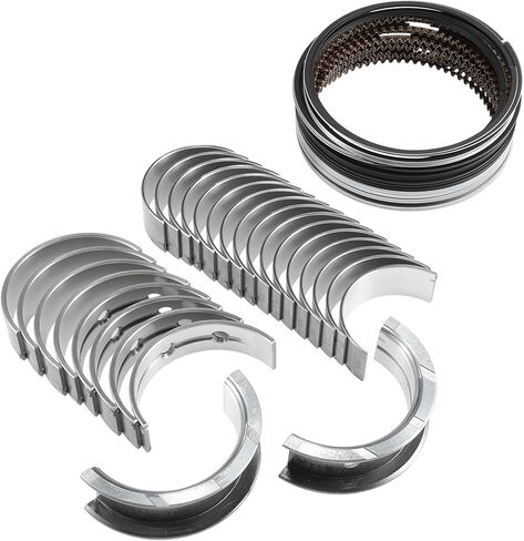 66Pcs Main and Rod Bearings with Piston Rings Set for GMC for Chevy LS Gen III IV 4.8L 5.3L Engine L20 LY5 LM7 LR4 L33 L59 LH6 LC9 LS4 LY2 LMG No.MS2199/BB253J/CB663/41859CP in Saudi Arabia