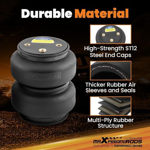 طقم أكياس تعليق هوائي خلفي من maxpeedingrods 5000 رطل لسيارة GMC Sierra شيفروليه سيلفرادو 2500HD 3500HD 4WD 2020-2025 طقم زنبرك هوائي in Saudi Arabia