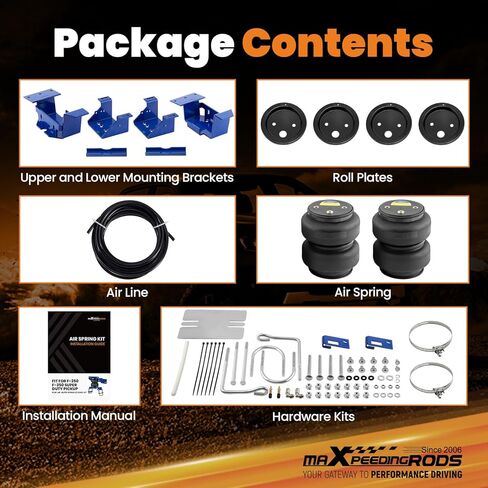 طقم أكياس تعليق هوائي خلفي من maxpeedingrods 5000 رطل لسيارة GMC Sierra شيفروليه سيلفرادو 2500HD 3500HD 4WD 2020-2025 طقم زنبرك هوائي in Saudi Arabia