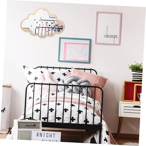 Garneck Wooden Cloud Mirror for - Decorative Children's Mirror for the Bathroom - Children's Room or as a Make-up Mirror - Ideal as Decoration and for Small in Saudi Arabia