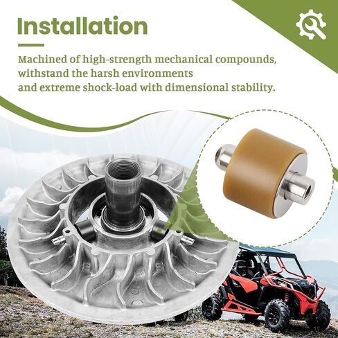 Secondary Clutch Roller Kit 3 Pcs, Replace for 417127016 420629192 420227946, Compatible with Cam-Am Maverick X3 2017-2023, Maverick Sport 1000R, Commander 1000R, Defender Max HD10 in Saudi Arabia