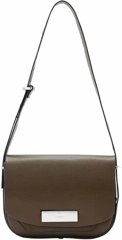 حقيبة AllSaints Etta Satchel Fango باللون البني W338XD مقاس واحد in Saudi Arabia