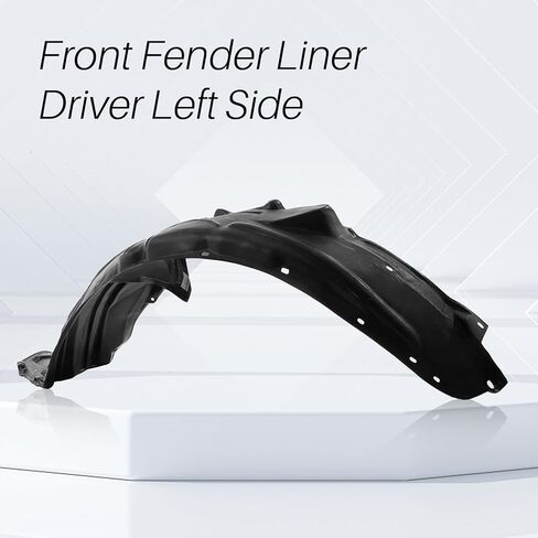 CarPartsDepot Front Fender Liner Driver Left Side Compatible With 2006-2011 Honda Civic Sedan 4-Door EX/GX/Hybrid/LX/SI HO1248134 74151SNAA00 in Saudi Arabia