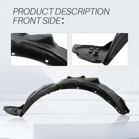 CarPartsDepot Front Fender Liner Driver Left Side Compatible With 2006-2011 Honda Civic Sedan 4-Door EX/GX/Hybrid/LX/SI HO1248134 74151SNAA00 in Saudi Arabia