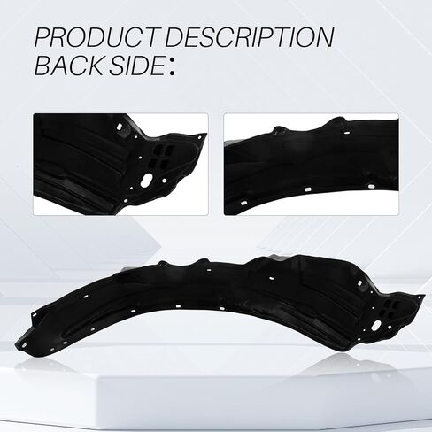 CarPartsDepot Front Fender Liner Driver Left Side Compatible With 2006-2011 Honda Civic Sedan 4-Door EX/GX/Hybrid/LX/SI HO1248134 74151SNAA00 in Saudi Arabia