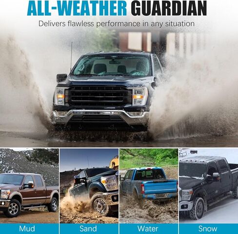 اللوحات الطينية لسيارة Ford F150 04-14 بدون مشاعل حاجز (غير متوافقة مع Ford Raptor)، واقيات رذاذ العجلات، واقيات الطين الخارجية، طقم الجسم، أمامي وخلفي 4 قطع 4L3Z-16A550-CAA 4L3Z-16A550-HAA in Kuwait