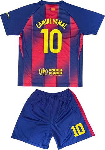 #10 YAMAL Soccer Boys Football Kids Jersey Shorts Set Youth Sizes in Saudi Arabia