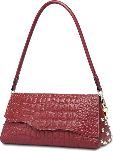 BOYATU Genuine Leather Shoulder Bags for Women: Leather Crocodile Pattern Purse - Ladies Satchel Crossbody Handbags Travel in Saudi Arabia