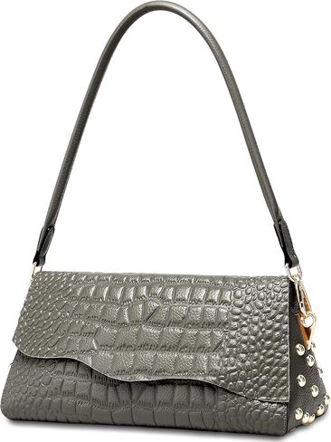 BOYATU Genuine Leather Shoulder Bags for Women: Leather Crocodile Pattern Purse - Ladies Satchel Crossbody Handbags Travel in Saudi Arabia