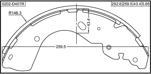 طقم الأحذية، الفرامل الخلفية فبراير 0202-D40TR Oem D4060-EB70A in Saudi Arabia