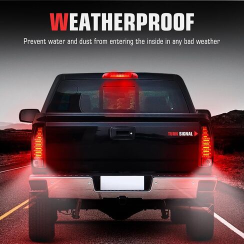 LED Third 3rd Brake Light assembly fit for Ford Escape 2008-2012，for Explorer 02-12，for Mercury Mariner 08-11,for Mountaineer 02-10, Rear Cargo light Lamp High Mount Stop Lamp (Red Lens) in Saudi Arabia