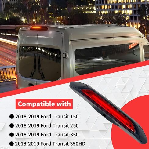 923-127 Third Brake Light Compatible with 2018-2019 Ford Transit 150 250 350HD, Replace JK4Z13A613AA, JK4Z13A613AD, JK4Z13A613AG High Mount Stop Light in Saudi Arabia