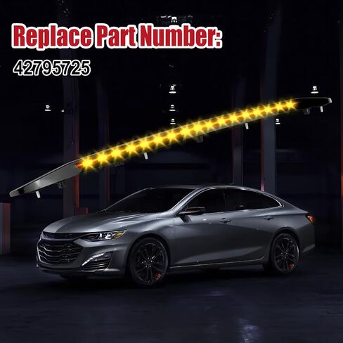 Third 3rd Brake Light Assembly Compatible with Chevrolet Malibu 2016 2017 2018 2019 2020 2021 2022 2023 2024 2025 Rear Center High Mount Stop Light Chevy Lamp Parts Replaces 42795725 in Saudi Arabia