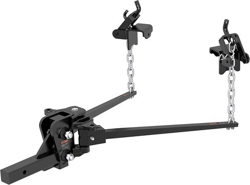 CURT 17302 Long Trunnion Bar Weight Distribution Hitch, Up to 10K, 2-Inch Shank , Black in Kuwait