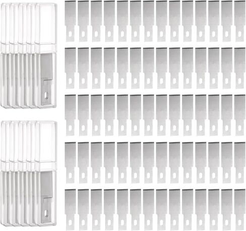 HARFINGTON 100pcs Exacto Knife Blades #21 Hobby Knife Replacement Blades Spare Precision Exacto Blades Hobby Knife Blade Refills for DIY, Art, Cutting, Carving, Scrapbooking, Stencil in Saudi Arabia