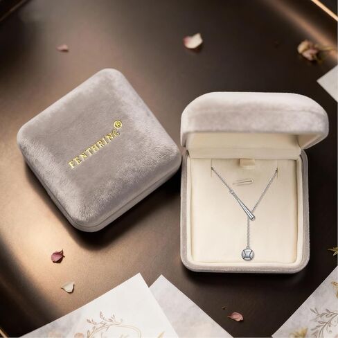 Fenthring Baseball Necklace for Women 925 Sterling Silver with Bat Softball Pendant Jewelry Baseball Gifts for Women Y-Shaped Chain in Saudi Arabia