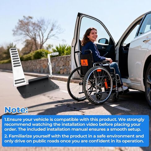Portable Left Foot Accelerator Pedal for Disabled or Injured Drivers – Adjustable Gas Pedal with Quick Release & Footrest – All-Metal, Fits Most Vehicles in Saudi Arabia