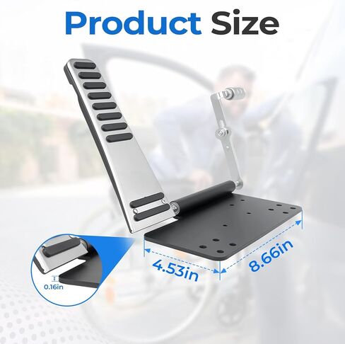 Portable Left Foot Accelerator Pedal for Disabled or Injured Drivers – Adjustable Gas Pedal with Quick Release & Footrest – All-Metal, Fits Most Vehicles in Saudi Arabia