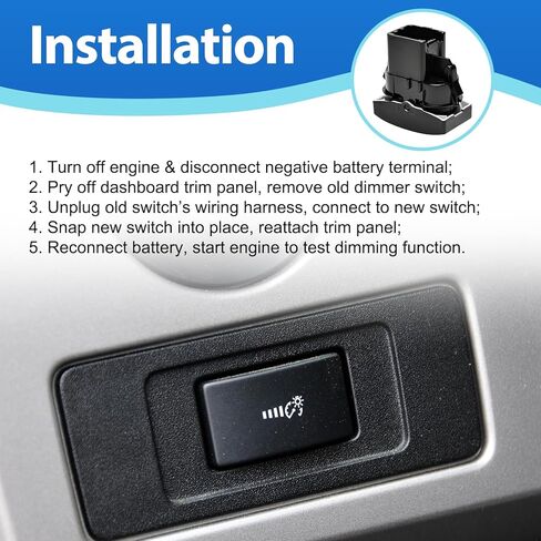 مفتاح باهتة لوحة العدادات يناسب 2011-2014 Ford F150 يستبدل BL3Z-11691-AA BL3Z11691AA in Saudi Arabia