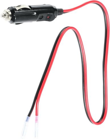 12V Plug,Car Accessories 12V Cigarette Lighter Socket,Cigarette Lighter Plug with Leads,Automotive Replacement Heavy Duty Fused Male Plugs Adapter,Compatible with All DC 12/24 Volt Vehicles in Saudi Arabia