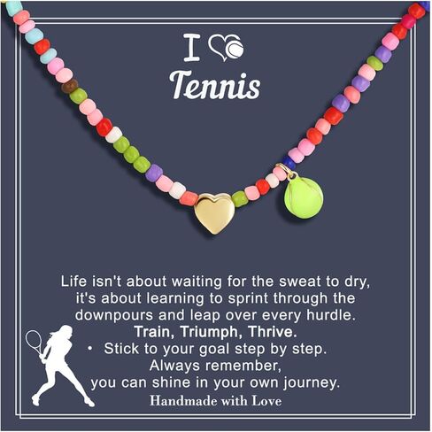 Turandoss Easter Softball/Soccer Volleyball Basketball Necklace for Kids Girls, Colorful Beaded Dainty Heart Pendant, Inspirational Sport Jewelry, Easter Basket Stuffers Gifts for Kids Teens in Saudi Arabia