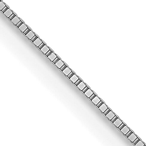 IceCarats 14K الذهب الأبيض الصلب 0.5 ملم مربع ربط سلسلة قلادة 20 بوصة in Kuwait