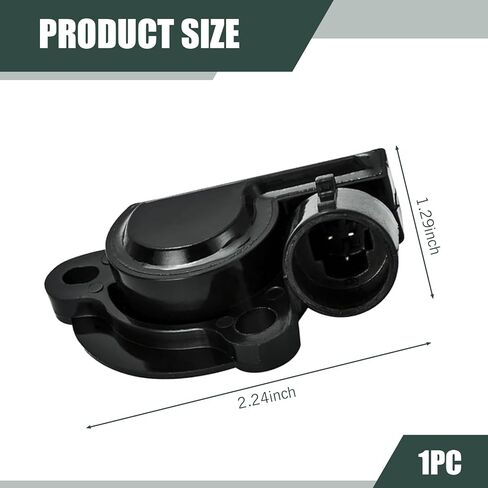 1 PC Throttle Position Sensor, No Calibration Required Durable TPS with OEM Fit Idle Air Control Valve Sensor, Replace# 17087400 17088026 17111815, Compatible with Chevy Buick Cadillac (Black) in Saudi Arabia