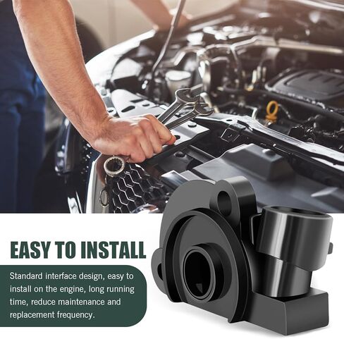 1 PC Throttle Position Sensor, No Calibration Required Durable TPS with OEM Fit Idle Air Control Valve Sensor, Replace# 17087400 17088026 17111815, Compatible with Chevy Buick Cadillac (Black) in Saudi Arabia