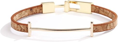 Leather Bracelets For Women Trendy, Man Gold Bangles Bracelet Initial I Cute Stackable Hand Chain Rubber Bands Elegatto Mother Jewelry Gift in Saudi Arabia