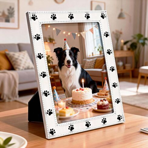Dog Picture Frame - 5x7 Metal Cute Picture Frames,Pet Memorial Gifts for Dogs Perfect for Home Decor, Office Desk & Gifting to Pet Lovers in Saudi Arabia