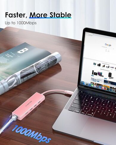 LENTION USB C Hub with 4K HDMI Output(4K@60Hz), 4 USB 3.0, Type C Charging Dongle Compatible 2023-2016 MacBook Pro, New Mac Air, Steamdeck, Type C Devices, Stable Driver Adapter (CB-C35sH, Space Gray) in Kuwait
